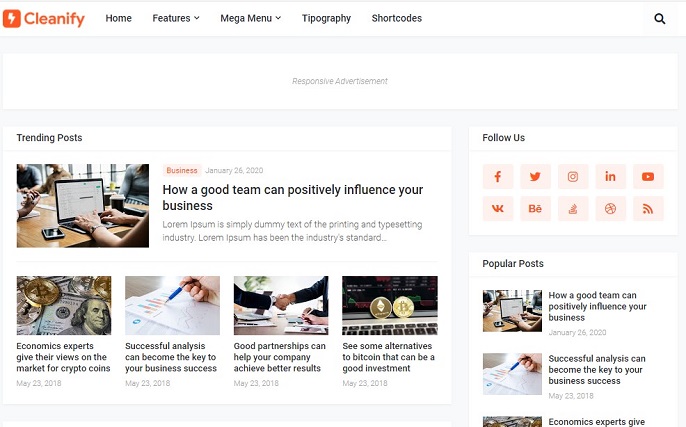 Responsive Blogger Template free download