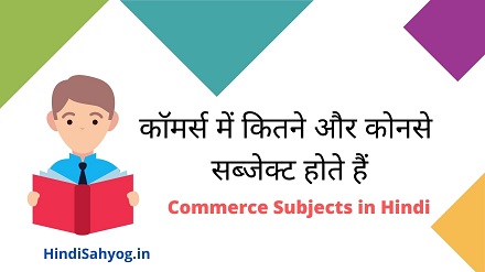 Class 11th Commerce Subjects in Hindi