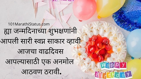 Happy Birthday Message in Marathi